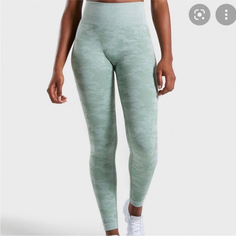 Gymshark Green Camouflage Leggings